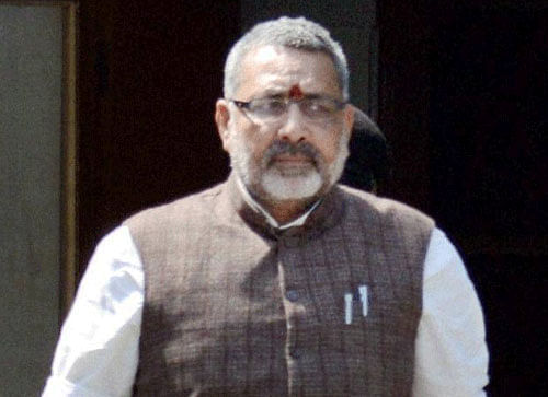 The Election Commission condemned the statement made by him during election meetings at  Deoghar and Bokaro in Jharkhand, and censured Giriraj Singh for misconduct. PTI photo