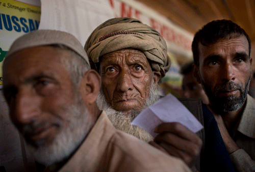 Srinagar Lok Sabha seat saw a 26.08 percent turnout  Wednesday, slightly higher than in the 2009 polls. Polling was peaceful but a youth was killed and two others injured when security forces, escorting a polling party returning after voting ended, opened fire after a mob pelted stones at them in the old city. AP