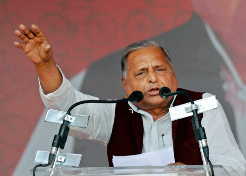 Barely had the dust settled on his controversial remarks questioning death sentence to rapists, and Samajwadi Party (SP) supremo stirred another controversy when he allegedly made derogatory remarks about BSP supremo Mayawati. PTI