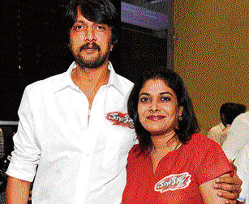 Apart from Sudeep, the film has Crazy Star V Ravichandran, who plays the role of his father, newcomer Ranya and Varalakshmi Sarath Kumar among others.