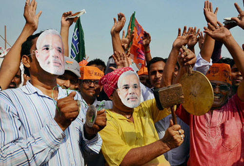 An influential protectionist lobby in the saffron brotherhood, the Swadeshi Jagran Manch (SJM), has already voiced its opposition to foreign investment in general. What groups like the SJM and the VHP say will interest the investors more than Modi's assurances. PTI photo