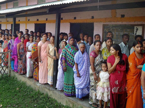 Villagers vote twice in 2 states PTI Image