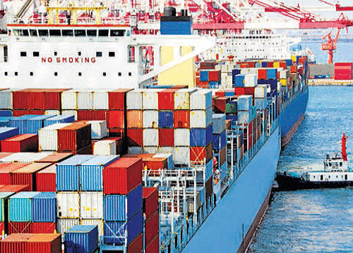 Healthy growth in engineering, marine and leather goods shipments pushed export growth to 5-month high of 5.26 per cent in April, which, coupled with declining gold imports, narrowed the trade deficit to USD 10 billion. PTI photo