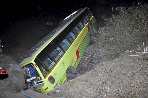 At least 17 persons including seven women were killed and five others injured today when a private bus they were travelling in fell into a deep gorge in Chamoli district in Uttarakhand. PTI file Photo for representation