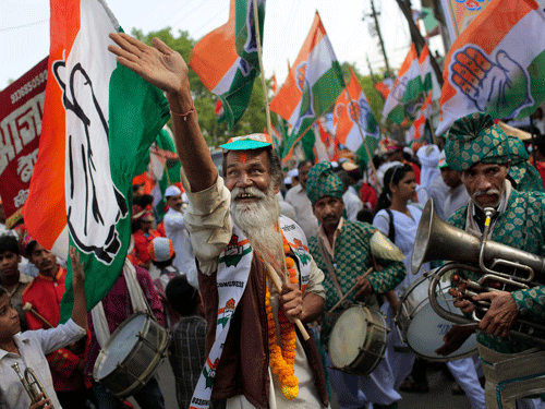 The high-voltage campaigning for the nine-phase 2014 parliamentary poll, which was spread over 66 days and often slurred on personal attacks among leaders and loaded with communal overtones, was signed off on Saturday with different parties showing their strength in Varanasi. AP photo
