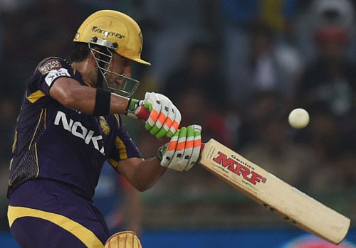 Kolkata Knight Riders captain Gautam Gambhir played down his own good form lavishing praise on his opening partner Robin Uthappa for giving the team blazing starts which has helped in winning back-to-back matches. PTI photo