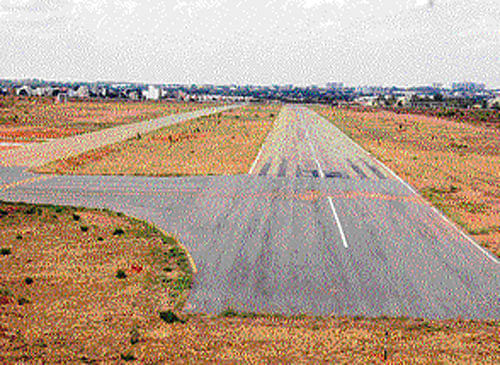 The runway of Govt Flying Training School at Jakkur. DH photo