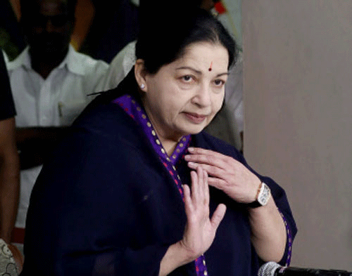 The AIADMK, a potential ally for any combine within striking distance of power, is set to lace its offer of support with conditions that would be decided by its leader, Tamil Nadu Chief Minister Jayalalitha. PTI file photo