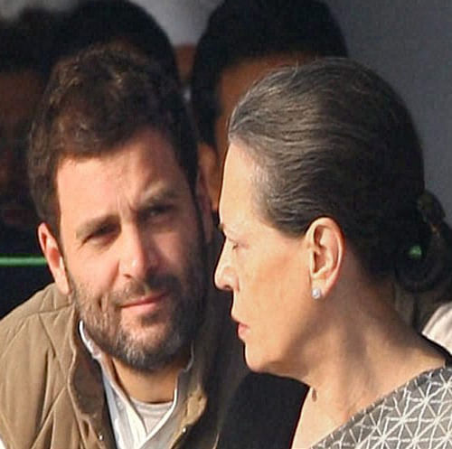 Congress president Sonia Gandhi and her son and party vice  president Rahul Gandhi Friday took responsibility for the party's worst ever drubbing in the Lok Sabha election.PTI. File Photo