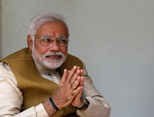 Riding a strong anti-Congress wave, Modi, the 63-year-old Gujarat Chief Minister produced an astounding win for the BJP which attained a strong pan-India presence as never before. Reuters photo