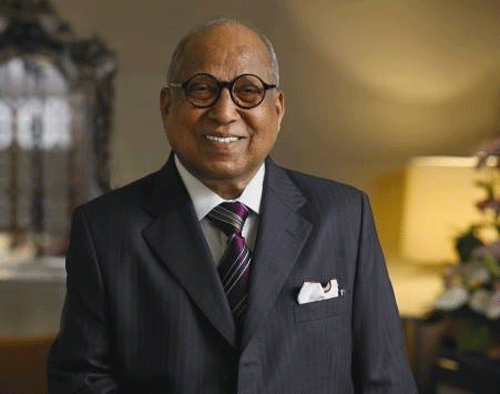 Capt. C.P. Krishnan Nair, a war veteran and founder of the Leela Group of hotels, passed away Saturday morning following a brief illness, an official said here. Photo courtesy offficial website of Leela group http://www.theleela.com/