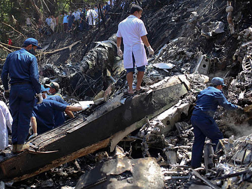 At least five people have been confirmed killed and five injured Saturday after an aircraft carrying representatives of the Laos government crashed, an official said. Reuters File Photo