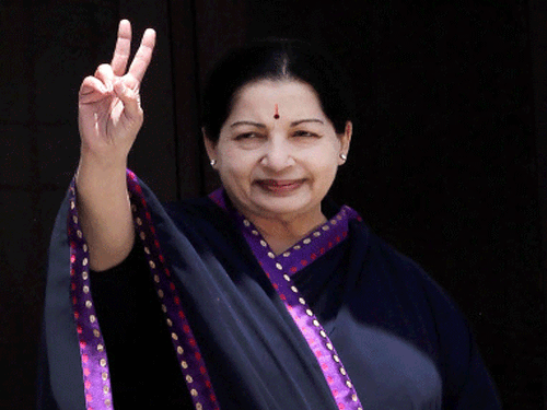 In the first sign of the possibility of expansion of the BJP-led NDA, Tamil Nadu Chief Minister Jayalalithaa despatched a 'personal letter' to Narendra Modi to congratulate him for his party's 'magnificent win' in the elections. PTI photo