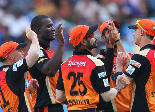 A clinical performance by the Sunrisers Hyderabad top-order ensured a seven- wicket victory against Royal Challengers Bangalore which kept them in the hunt for the Play-offs in the seventh edition of the Indian Premier League here today. PTI file photo