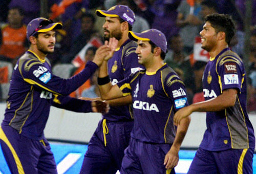 Knight Riders to field first against Super Kings PTI Image