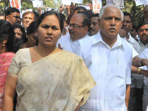 A host of leaders, including former chief ministers B S Yeddyurappa, D V Sadananda Gowda, newly elected MPs Suresh Angadi and  Shobha Karandlaje, and Rajya Sabha member Ayanur Manjunath had been camping here for the past few days, lobbying to get ministerial slots by meeting top party leaders. DH file photo