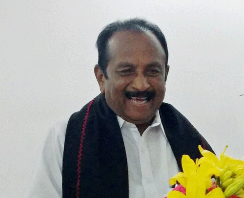 MDMK leader Vaiko Friday met BJP president Rajnath Singh and expressed his dissatisfaction over the invitation extended to Sri Lankan President Mahinda Rajapaksa for prime minister-elect Narendra Modi's swearing-in ceremony. PTI File Photo.