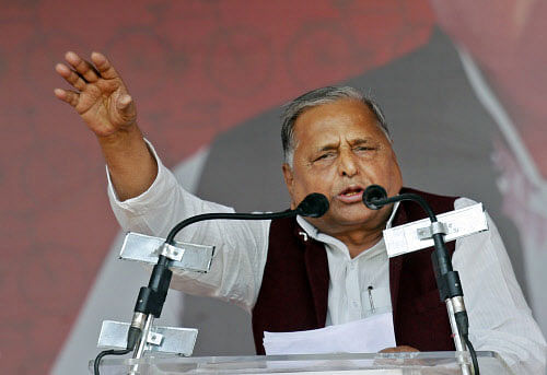 Samajwadi Party chief Mulayam Singh Yadav Friday urged party workers and legislators to move ahead from the humiliating defeat in the Lok Sabha polls and work to win back the confidence and support of the people. PTI photo