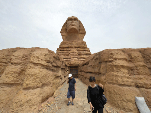 A massive replica of the ancient statue was built in Hebei province, the official Xinhua news agency said. But Egypt's ministry of antiquities complained to the United Nations Educational, Scientific and Cultural Organisation (UNESCO) about the Chinese imitation, it cited a source as saying. AP photo