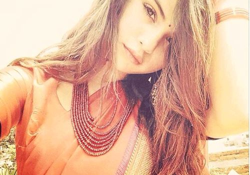 Pop star Selena Gomez dons saree and bindi in Nepal. The singer is in the country as a UNICEF Goodwill Ambassador. (Photo: Twitter/selenagomez)