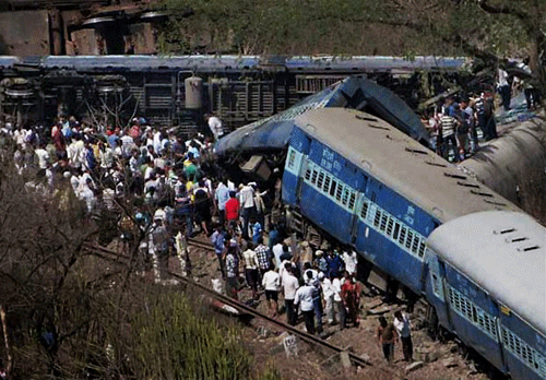 At least five people were killed and over 50 injured as Gorakhdham Express Monday ramped into a stationary goods train at Sant Kabir Nagar, 230 km from here, officials said. AP File Photo. For Representation Only.