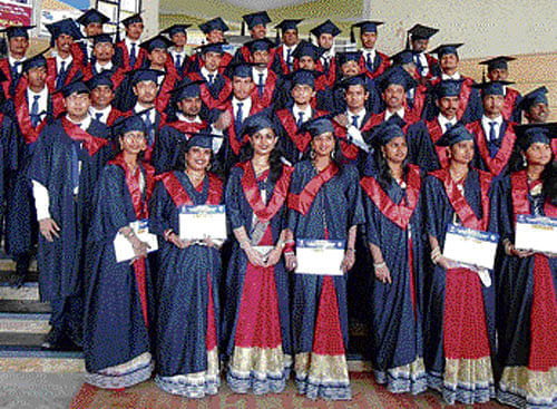 KS School of Engineering and Management (KSSEM) held its graduation ceremony recently. DH photo