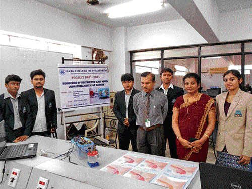 The various departments of HKBK College of Engineering recently organised a day-long project exhibition of all the projects of the graduating batches. DH photo