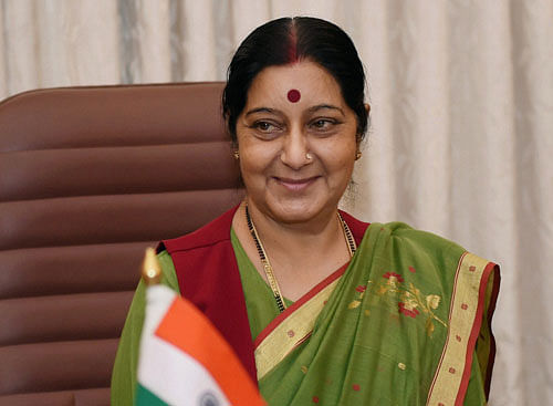 External Affairs Minister Sushma Swaraj told journalists that Modi had made it clear to Sharif during the meeting on Tuesday that terror must stop for talks between India and Pakistan to succeed. PTI photo