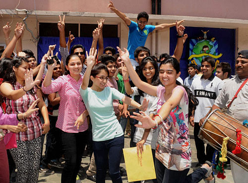 Girls have fared much better than boys in this year's CBSE class XII examinations, where the overall pass percentage stood at 82.66 per cent. PTI photo