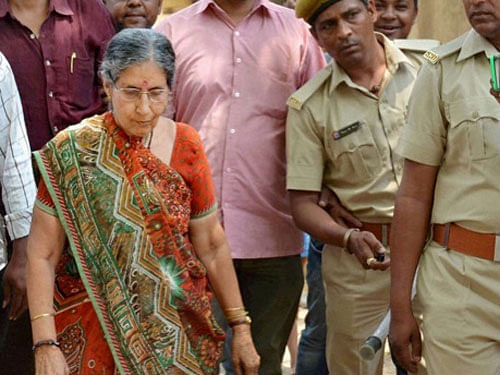 Jashodaben, the wife of newly sworn-in Prime Minister Narendra Modi, has been given round-the-clock police protection by the police in her locality. PTI file photo