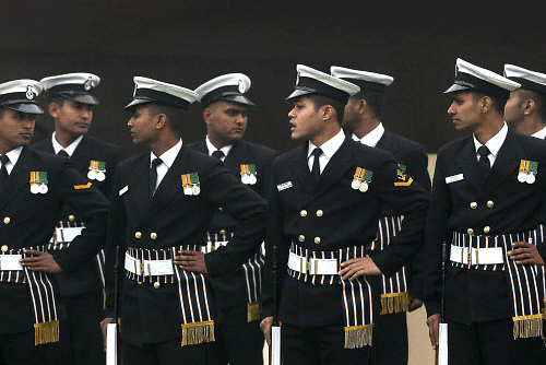 The Navy plans to train cadets from six foreign countries, including two Saarc nations, in its sprawling new academy in Ezhimala, in Kerala, later this year. AP file photo