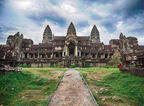 A rich past: The Angkor Wat Temple complex in Cambodia.