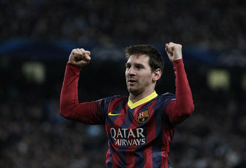 File photo of Lionel Messi. AP