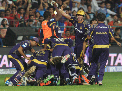 Kolkata Knight Riders won their second Indian Premier League title beating Kings XI Punjab by three wickets in the final here today. DH photo