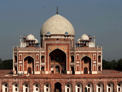 The Archaeological Survey of India (ASI) will install a makeshift lightning conductor over the dome of Humayun's Tomb, after a massive storm struck down its finial, rendering the world heritage 'vulnerable'. AP file photo