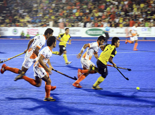 India crashed to their second defeat in the men's hockey World Cup by conceding a late goal yet again to go down 1-2 against England at the Kyocera Stadium here on Monday. PTI file photo