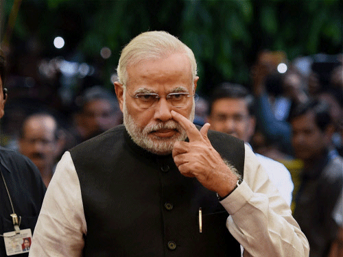 In another first, Prime Minister Narendra Modi today met the secretaries of all government departments to outline his agenda of governance and his expectations from them. PTI photo
