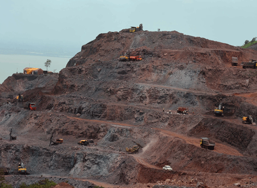 India's biggest iron ore producer NMDC Ltd has raised ore prices by up to 9 per cent in June, two officials said on Wednesday, the first increase in five months as supply has been cut by a temporary ban on some mines in Odisha state. / DH Photo