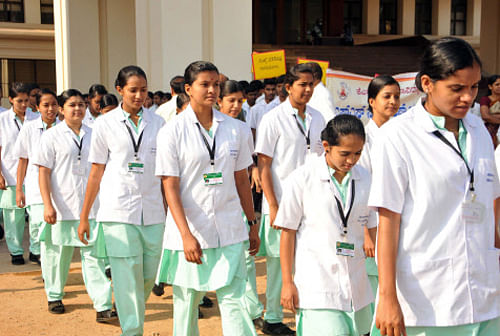 Saudi Arabia, facing a dearth of trained female nurses, has recruited 2,100 nurses, including 1,800 from India, to work in various government hospitals across the gulf nation. DH photo for representation purpose