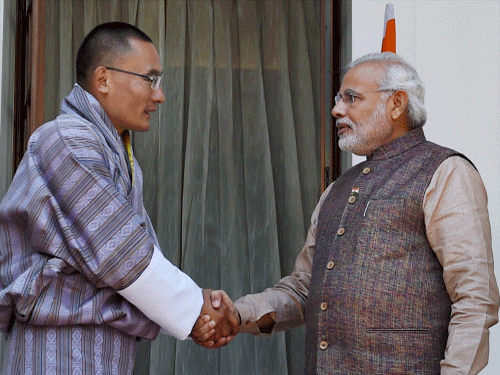 Prime Minister Narendra Modi could undertake his first foreign visit to one of the neighbouring countries, possibly after the Parliament session, and Bhutan maybe the first destination. PTI photo