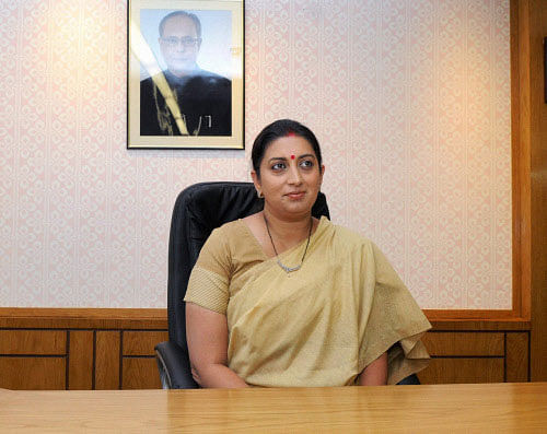 HRD Minister Smriti Zubin Irani is learnt to have shown interest in the proposal as mandatory accreditation by a law will help improve the standard of higher educational institutions in the country. PTI photo