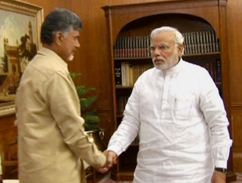 In a series of tweets, Modi said, The Centre is committed to extending all possible help to the people and government of Andhra Pradesh. PTI photo