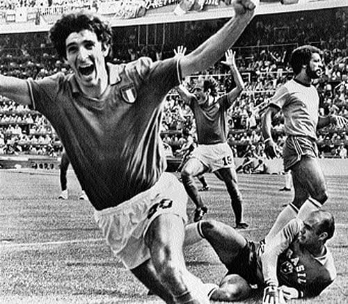 shining star:  Striker Paolo Rossi played a massive role in Italy's triumph in 1982. AP