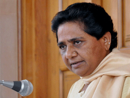 Raising the issue soon after the House met for the day, BSP chief Mayawati raised the issue of alleged Badaun rape case and the killing of a BJP leader in Dadri near here saying there was total collapse of law and order in the state. PTI file photo