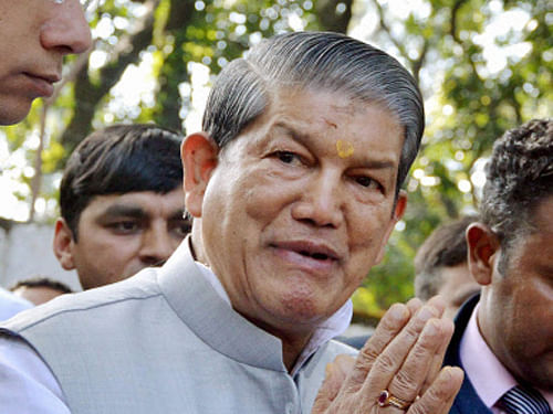 A chopper carrying Uttarakhand Chief Minister Harish Rawat had to make a precautionary landing here today due to bad weather. PTI file photo