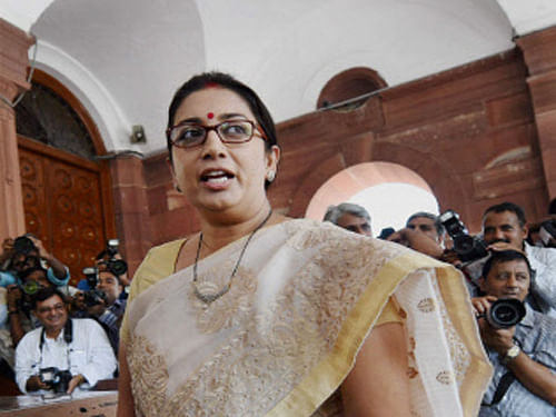 A contentious bill seeking to allow entry of foreign universities to India may be back on Human Resource Development (HRD) Minister Smriti Zubin Irani's agenda. PTI photo
