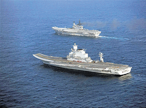 It will be Prime Minister Narendra Modi's first visit to a military platform, a 'day at sea' Saturday when he will witness capabilities of the aircraft carrier INS Vikramaditya, the Indian Navy's largest and most powerful warship, off the Goa coast. PTI file photo