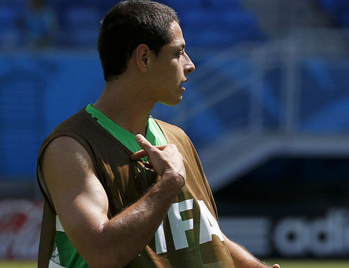 Key man: Mexico will want Javier Hernandez to come good to make an impact in the World Cup. / Reuters