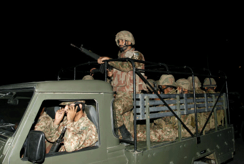 Pakistan troops fired 81-mm mortar shells and directed automatic and small-arms fire at Indian posts along the LoC in the Mendhar-BhimberGali-Keri forward areas of Poonch district at around 0730 hours today, said a senior Army officer. AP photo for representation purpose
