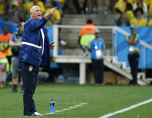 Brazil coach Luiz Felipe Scolari paid tribute to forward Neymar after the 22-year-old scored twice in a come-from-behind victory against Croatia in the World Cup opening game on Thursday. / Reuters